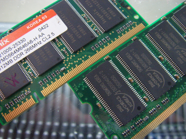 [중고]외산 노트북 DDR 512MB PC-2100S