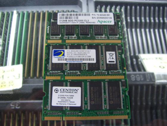 [중고]외산 노트북 DDR 512MB PC-3200S
