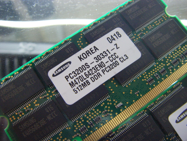 [중고]삼성 노트북 DDR 512MB PC-3200S