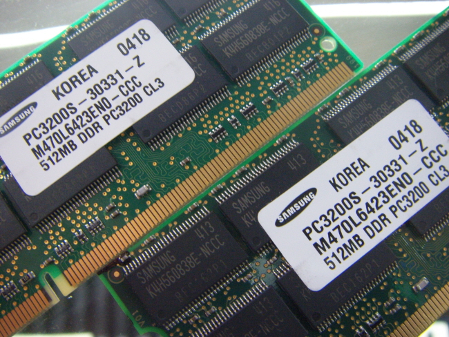 [중고]삼성 노트북 DDR 512MB PC-3200S