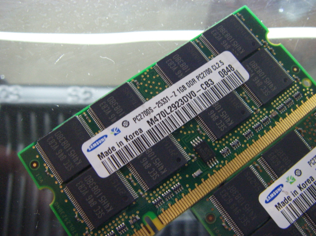 [중고]삼성 노트북 DDR 1.0GB PC-2700S