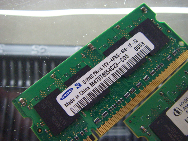 [중고]삼성 노트북 DDR2 512MB PC2-4200S