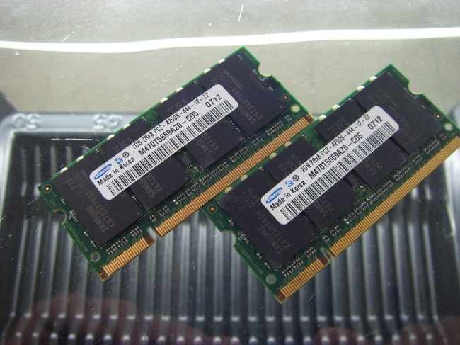 [중고]삼성 노트북 DDR2 2GB PC2-4200S