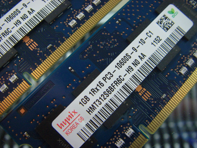 외산 노트북 DDR3 1.0GB PC3-10600S