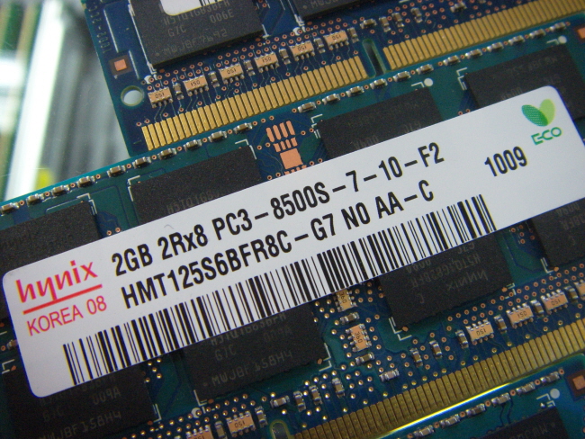 [중고]외산 노트북 DDR3 2GB PC3-8500S