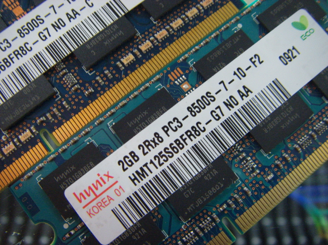[중고]외산 노트북 DDR3 2GB PC3-8500S