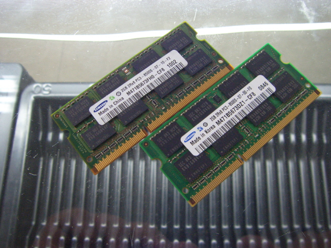 [중고] 삼성 노트북 DDR3 2GB PC3-8500S